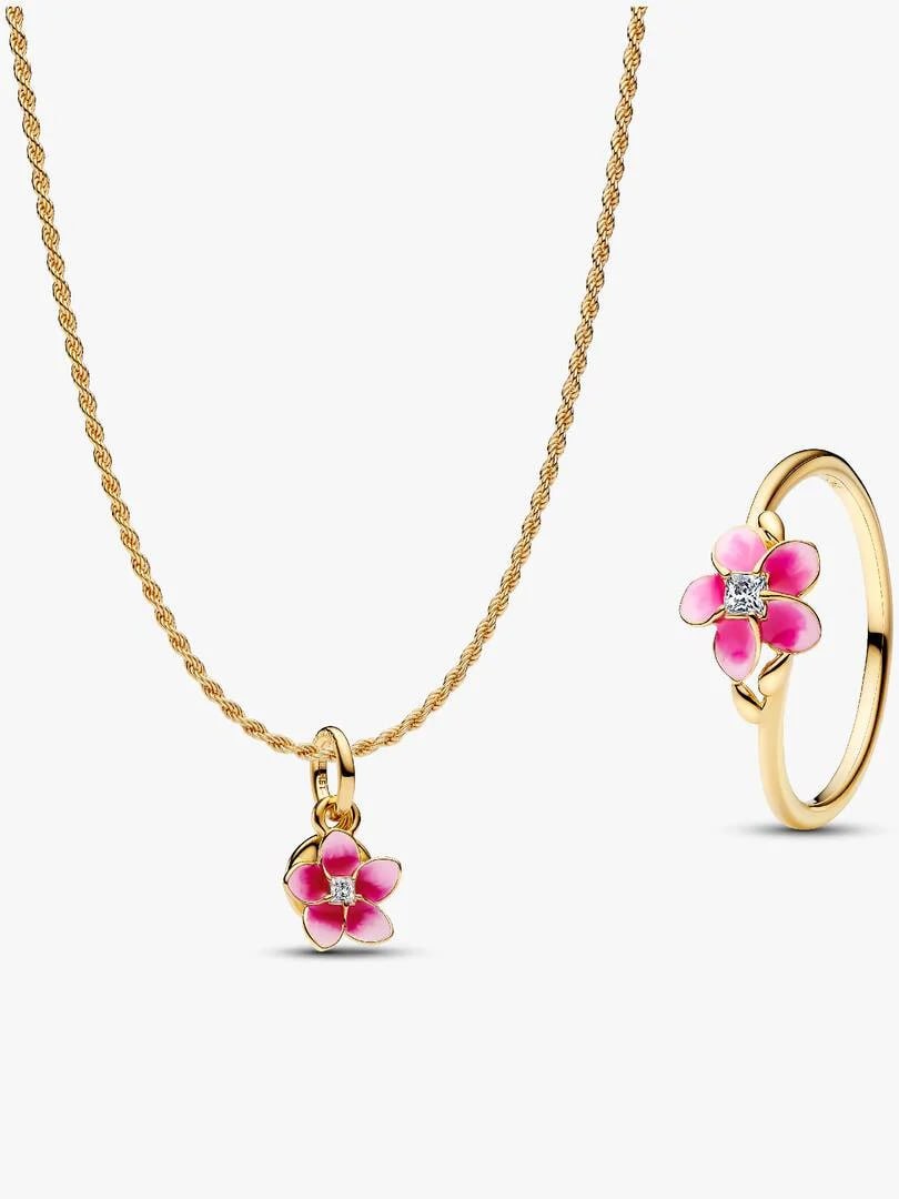Moana Flower Necklace & Ring Set