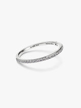 Pandora Era 14k Gold Lab-grown Diamond Half Eternity Pavé Band Ring