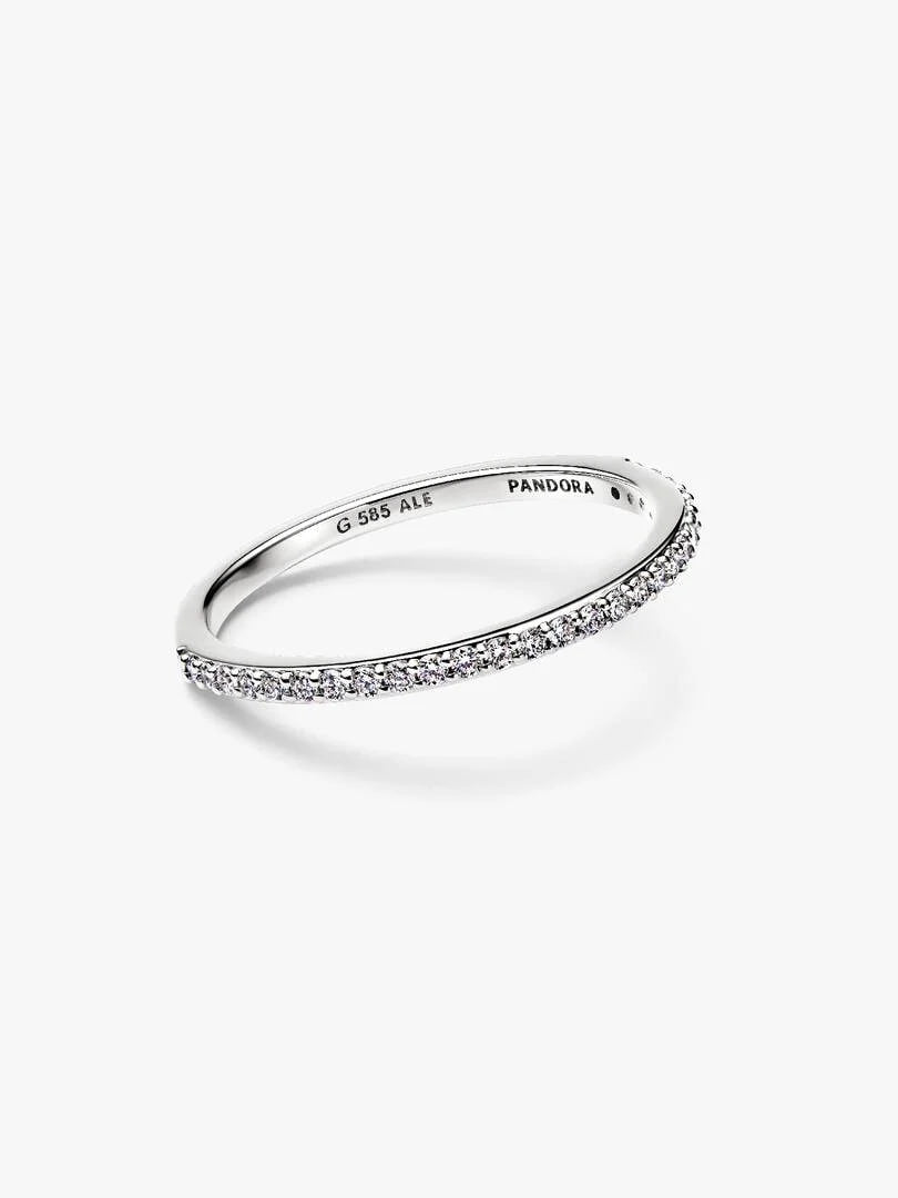 Pandora Era 14k Gold Lab-grown Diamond Half Eternity Pavé Band Ring