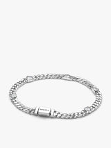 His and Hers Cuban Chain Heart and Oval Bracelet Set