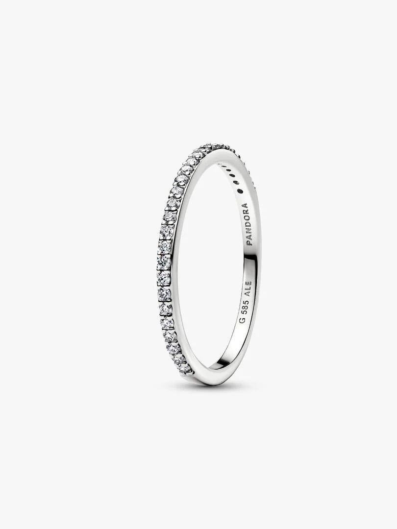 Pandora Era 14k Gold Lab-grown Diamond Half Eternity Pavé Band Ring