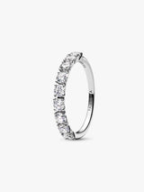 Pandora Era 14k White Gold Lab-grown Diamond Half Eternity Band Ring